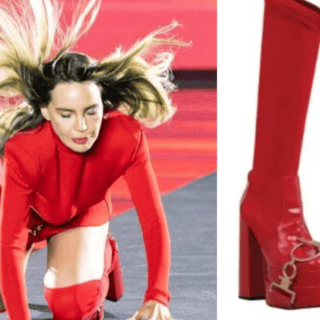 ¡Carísimos! Esto cuestan las plataformas con las que Belinda se cayó en la pasarela