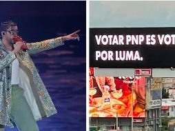 Bad Bunny se adjudicó la aparición de anuncios en contra del PNP en Puerto Rico previo a las elecciones. ESPECIAL / SUN / ARCHIVO / X: @sanbenito