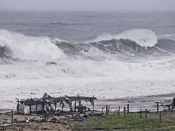 Ayer registró un fuerte oleaje en sus playas y el viento derribó gran parte de los techos de palma de los negocios locales, anticipando la fuerza con la que tocaría tierra hoy. EFE