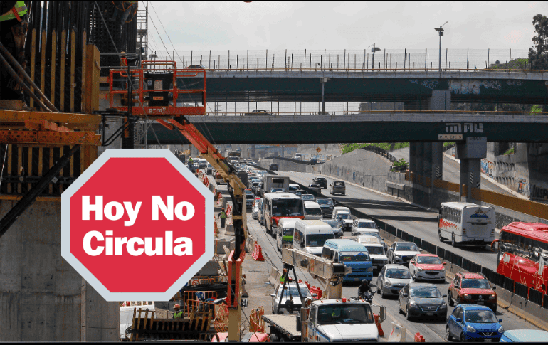 Recuerda que el horario del Hoy No Circula es desde las 5:00 de la mañana a las 10:00 de la noche. ESPECIAL/SUN/L. Camacho.