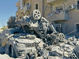 Misiles golpearon edificios en Líbano, supuestamente ocupados por miembros de Hezbolá. XINHUA