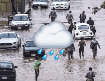 Las lluvias fuertes a extraordinarias podrían ocasionar encharcamientos, inundaciones y deslaves, así como incrementar los niveles de ríos y arroyos. EFE / D. Guzmán