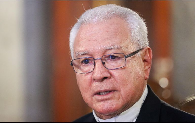 El Cardenal de Guadalajara confió en que la nueva presidenta de México, Claudia Sheinbaum haga un buen trabajo y que mire por el México que no es parte de su grupo. EL INFORMADOR / H. Figueroa