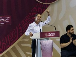 Esta mañana, el presidente de Colombia, Gustavo Petro, arribó al AIFA  para asistir a la investidura de Sheinbaum. SUN/H. Salvador.