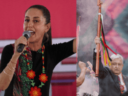 El báculo de madera, acompañado de listones de varios colores, fue hecho por las manos de Enrique Fabián, un carpintero con más de 40 años de experiencia. EL INFORMADOR/ARCHIVO NOTIMEX/ARCHIVO