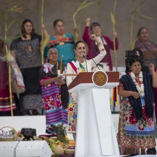 Claudia Sheinbaum inicia su segundo discurso del día como Presidenta de México