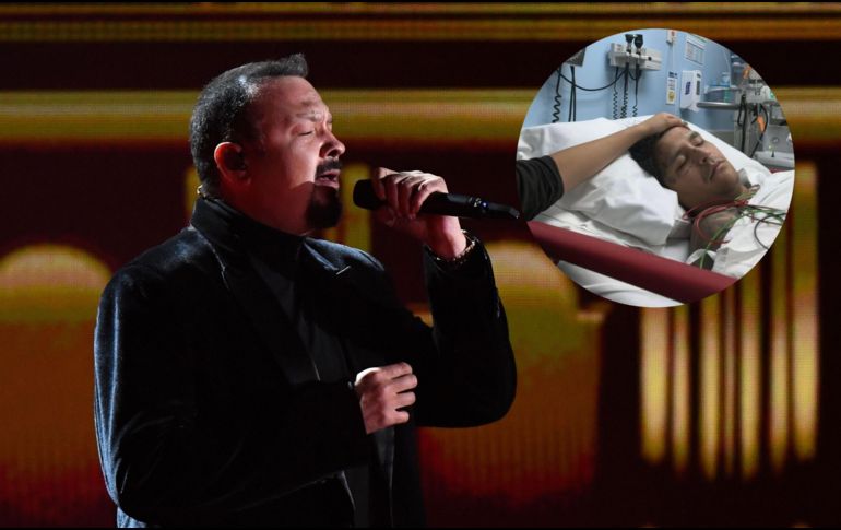 Pepe Aguilar cantó por primera vez la polémica canción escrita a Nodal por su matrimonio con Ángela. AFP / ARCHIVO