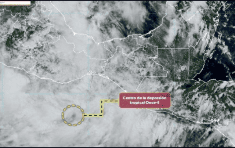 Se pronostican vientos con rachas de 60 a 80 kilómetros por hora, oleaje de 1 a 3 metros de altura y posibles trombas marinas en las costas de Oaxaca y Chiapas. ESPECIAL/X/@conagua_clima