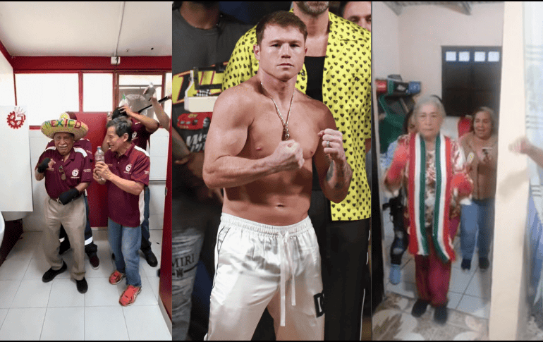 De esta forma el público demuestra su admiración hacia el pugilista. EL INFORMADOR/ARCHIVO ESPECIAL/TikTok @cecati92 @isabelflores833