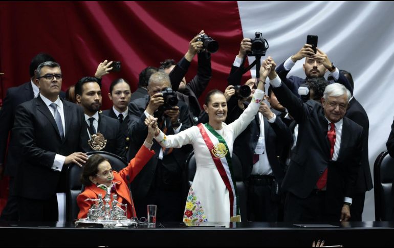 Sheinbaum mencionó que admirada a la diputada por su excelencia académica. EFE/J. Méndez