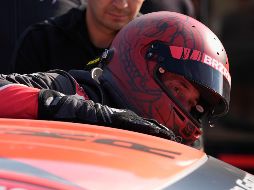 Keanu Reeves en el Indianapolis Motor Speedway, el pasado sábado 5 de octubre. AP / D. Cummings.