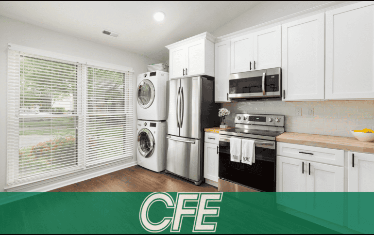 El catálogo de la CFE, que incluye artículos como refrigeradores, lavadoras, estufas y más. CANVA