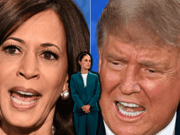 Claudia Sheinbaum aseguró que trabajará con quien gane la elección presidencial de Estados Unidos, Donald Trump o Kamala Harris. AFP / EFE / ARCHIVO