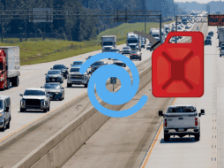 En plena evacuación de millones de personas en Florida por el inminente paso del huracán “Milton”, miles de gasolineras reportan escasez de gasolina. EFE/ Erik Lesser/ CANVA/ ESPECIAL