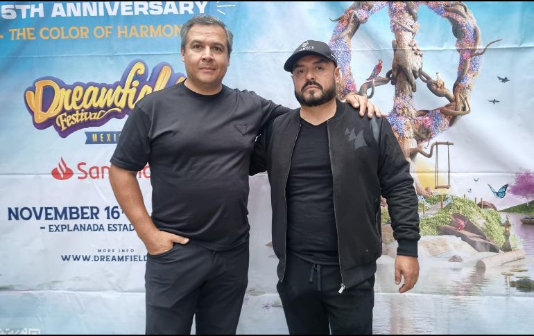 Axel Vielma y JC Celada, organizadores de Dreamfields México. EL INFORMADOR/ K. Esparza