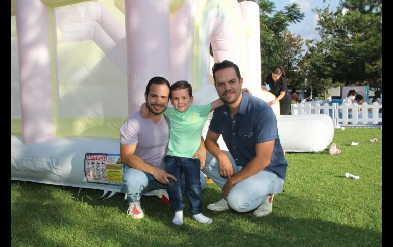 Mario Michel, Santino y Santiago Villaseñor. GENTE BIEN JALISCO/ E. Escamilla