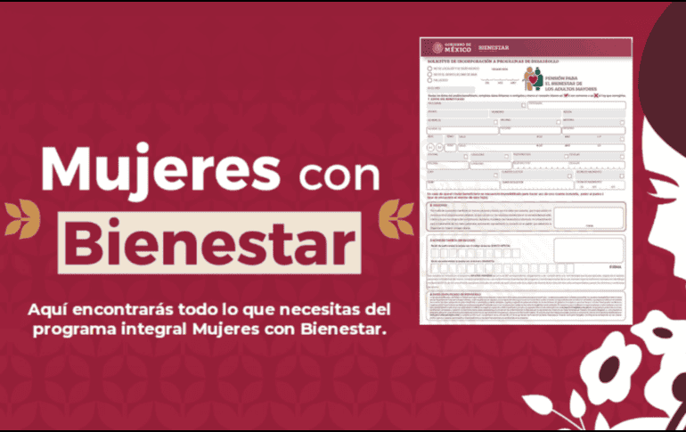 Recuerda que este formato se obtiene en persona en los módulos de la Secretaría de Bienestar. CORTESÍA