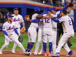 Por primera en la historia del Citi Field, los Mets celebraron agenciarse una serie de postemporada. EFE/EPA/S. Yenesel
