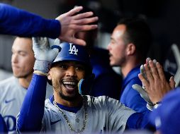 El cuadrangular temprano de Mookie Betts encaminó el juego a favor de los angelinos. AP/G. Bull