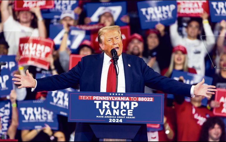 El candidato republicano tuvo una gira en Pensilvania, Estado clave en la elección. EFE