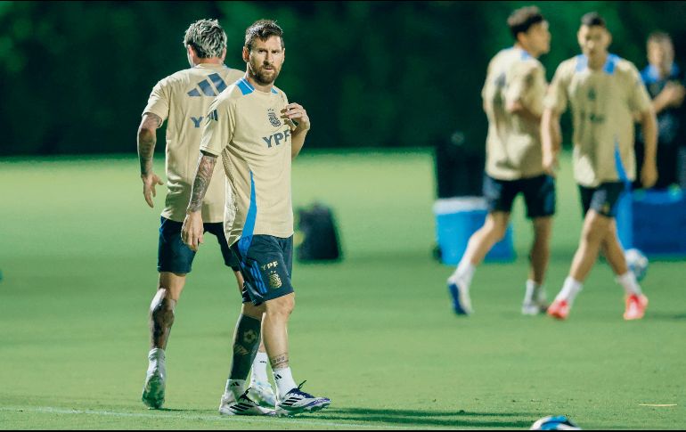 La Selección argentina se concentró en Miami antes de viajar a Venezuela. AFP/C. Arjoon