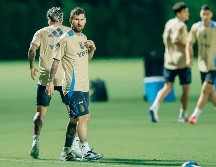 La Selección argentina se concentró en Miami antes de viajar a Venezuela. AFP/C. Arjoon