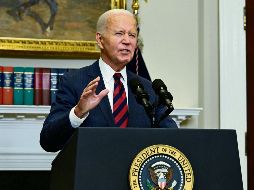 Joe Biden en la Casa Blanca y con el respaldo de su equipo de trabajo, desmintió a Trump. EFE