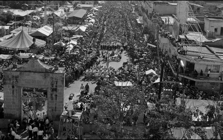Fotografía aérea de los asistentes de la Romería de 1967. EL INFORMADOR/ARCHIVO