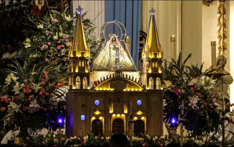 La misa para despedir a la Virgen de Zapopan en la Catedral Tapatía fue presidida por el obispo auxiliar de Guadalajara.. EL INFORMADOR/ A. Navarro