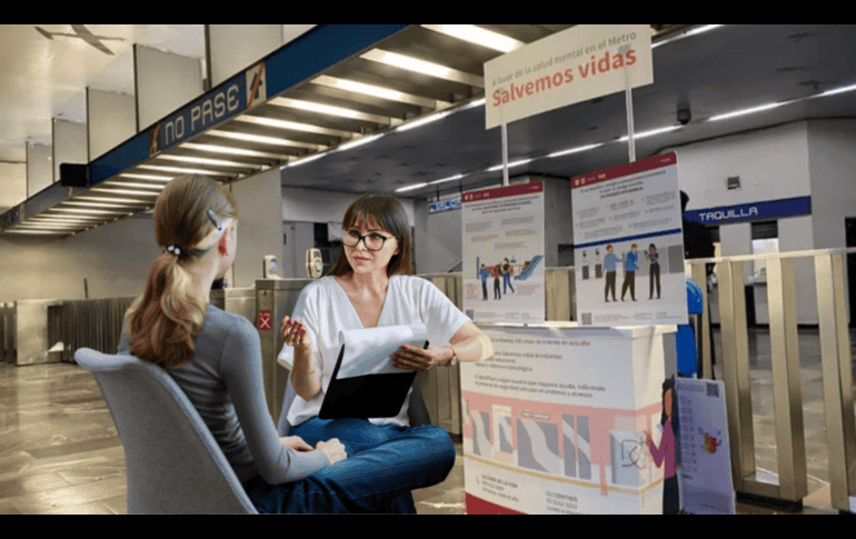 A través del programa “Salvando Vidas”, el metro de la CDMX ofrecerá servicio gratuito de atención psicológica. ESPECIAL/ CANVA
