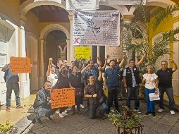 Trabajadores del INAH, en Jalisco, manifiestan su inconformidad ante la administración de Diego Prieto. CORTESÍA