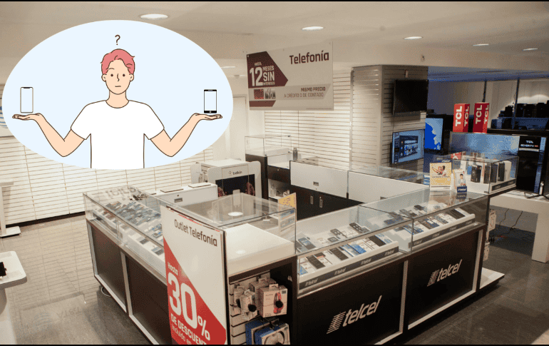 Sección de telefonía en tienda departamental. EL INFORMADOR/ARCHIVO