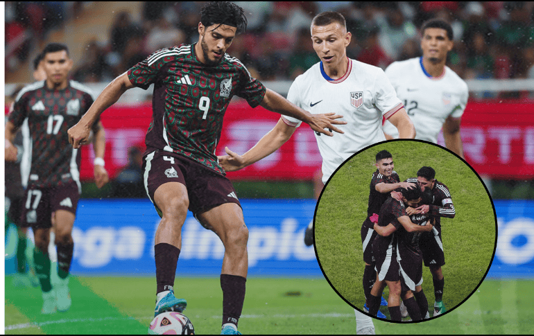 Fotografías del último encuentro de la Selección Mexicana contra Estados Unidos, celebrado el pasado martes en el Estadio Akron. ESPECIAL/X @miseleccionmx @G500Mx