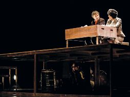 Escena de la obra “Escurrimiento y Anticoagulantes”. CORTESÍA