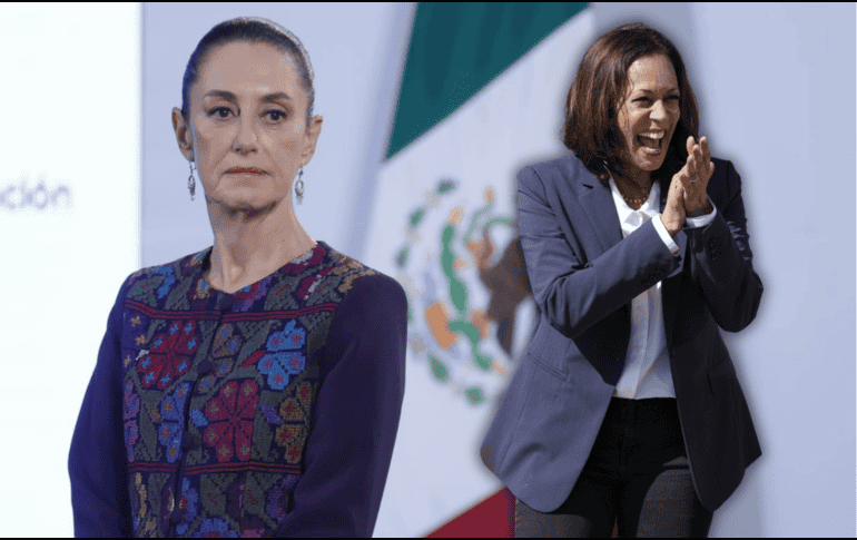 Claudia Sheinbaum destacó una serie de comentarios de la candidata presidencial y viceperesidenta de Estados Unidos, Kamala Harris. SUN / F. Rojas / AP / ARCHIVO