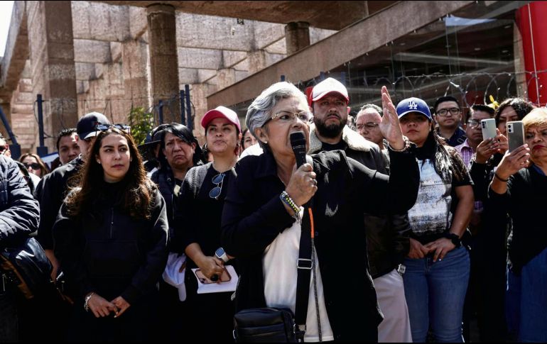 Patricia Aguayo llama a juzgadores para que mantengan la lucha. EL UNIVERSAL