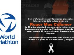 Durante la entrega de medallas, se llevó a cabo un minuto de silencio en homenaje a los fallecidos. X/World Triathlon