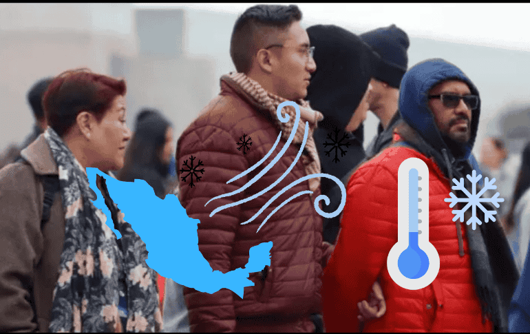 El ingreso del Frente Frío no. 5 traerá bajas temperaturas en gran parte del país; te compartimos los detalles. EL INFORMADOR/ ARCHIVO/ ESPECIAL/ CANVA