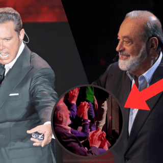 Carlos Slim fue captado así en el concierto de Luis Miguel | VIDEO