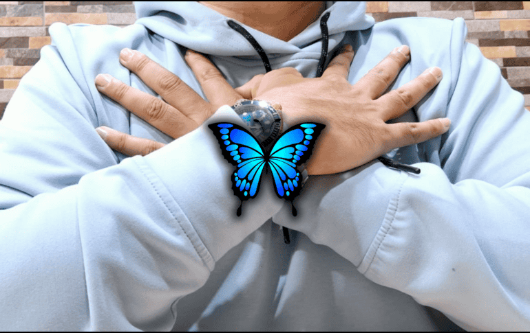 El abrazo de la mariposa es una técnica de autorregulación emocional que ayuda a las personas a calmar sus pensamientos ansiosos. EL INFORMADOR / O. Álvarez
