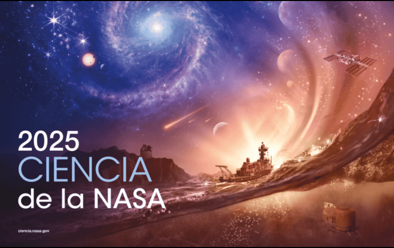 La portada oficial del calendario de la ciencia para 2025. NASA
