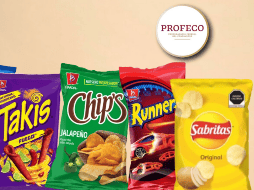 Además del sodio, la comida chatarra es alta en grasas, azúcares, sodio y calorías. BARCEL OFICIAL / SABRITAS / PROFECO