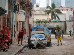 Fotografía satelital donde se muestra la localización de la tormenta tropical Oscar este lunes, en el Atlántico. EFE / Y. Zamora