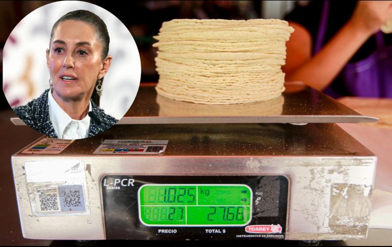 Claudia Sheinbaum Pardo dio a conocer que el Gobierno Federal buscará reducir el precio de la tortilla durante su sexenio.EL INFORMADOR/ ARCHIVO/ SUN