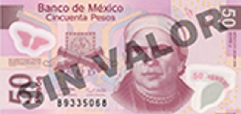 Billete de la familia F. ESPECIAL/Banco de México 