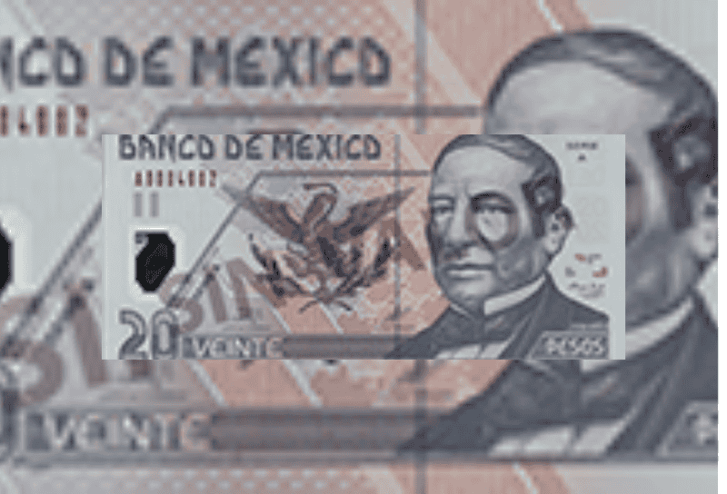  Billete de 20 pesos de la familia D1. ESPECIAL/Banco de México 