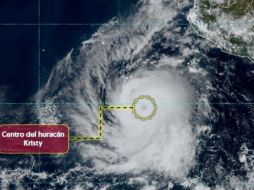 El huracán 'Kristy' ha alcanzado la categoría 1 en la escala Saffir-Simpson, según informes recientes de los servicios meteorológicos. ESPECIAL