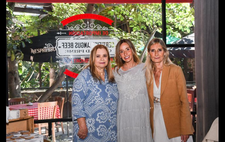 Pilar Cavada, Fer Travé y Totoi Yver. GENTE BIEN JALISCO/ M. Rached