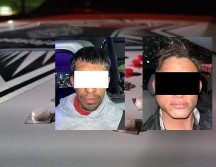 Los detenidos, identificados como José Ángel ‘N’ y Martín ‘N’ de 25 y 18 años de edad respectivamente, fueron puestos a disposición de las autoridades del Ministerio Público. ESPECIAL / POLICÍA DE GUADALAJARA