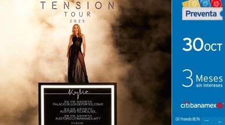 Los boletos estarán disponibles en la preventa Citibanamex el 30 de octubre. ESPECIAL